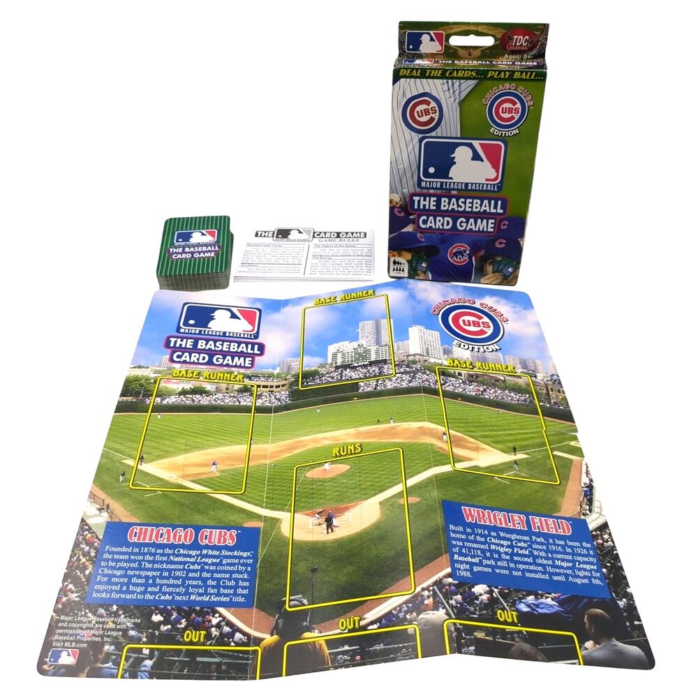 MLB The Baseball Card Game Chicago Cubs Edition TDC Games - Ages 8+ 2-4 Players